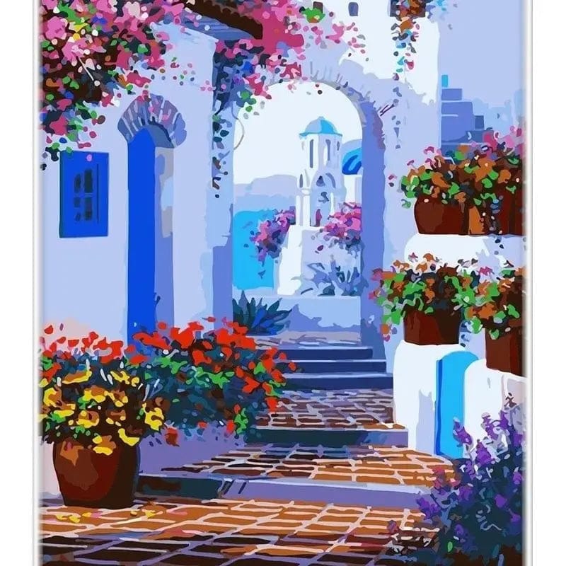 5DDpaints.com arts and crafts kit 996941 / 50x65cm diy frame World of Wonders Paint by Numbers Collection - Scenic Escapes for Every Artist