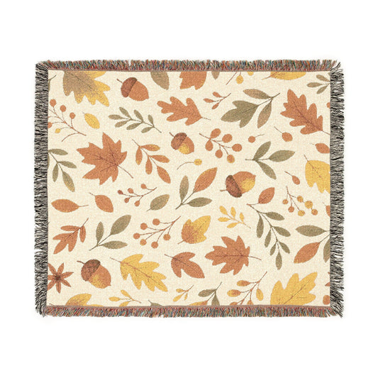 Printify Home Decor Artwork / 60" × 50" Woven Blanket Autumn Cozy Up