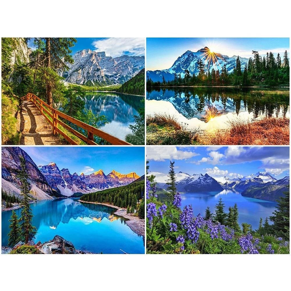Amazello decoration 5D Diamond Painting Beautiful Mountain Landscape