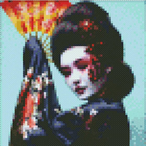 Amazello Arts & Crafts 5D Diamond Painting Custom Geisha Art