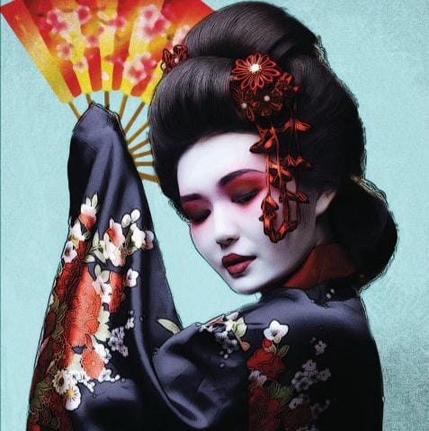 Amazello Arts & Crafts 5D Diamond Painting Custom Geisha Art