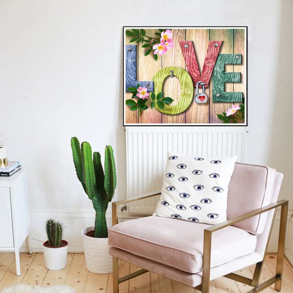 Amazello decoration 5D Diamond Painting Family and Home Signs