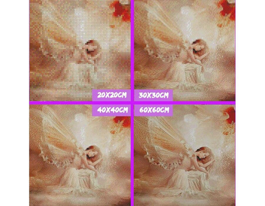 Amazello home decor 5D Diamond Painting Flower Fairy