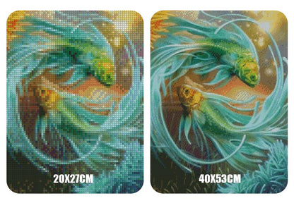 Amazello home decor 5D Diamond Painting Goldfish