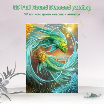Amazello home decor 5D Diamond Painting Goldfish