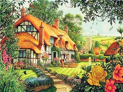 Amazello home decor C / 20x27cm 5D Diamond Painting Homie Garden Collection