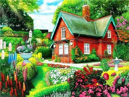 Amazello home decor B / 20x27cm 5D Diamond Painting Homie Garden Collection