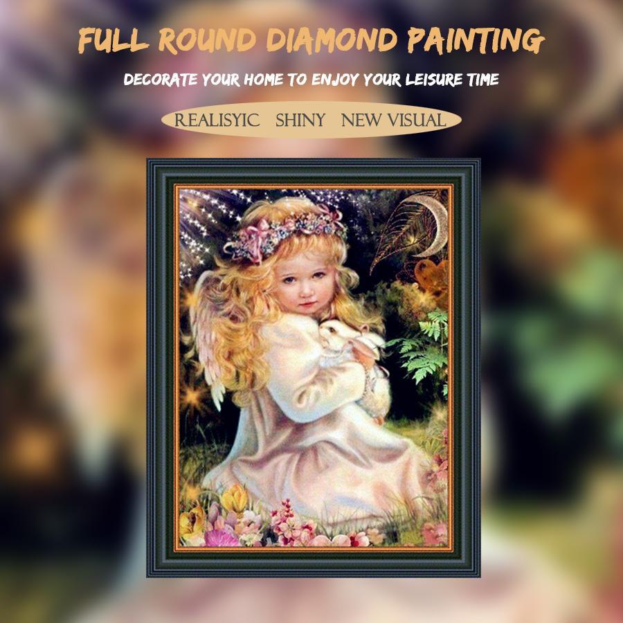 Amazello 5D Diamond Painting Praying Angel Child