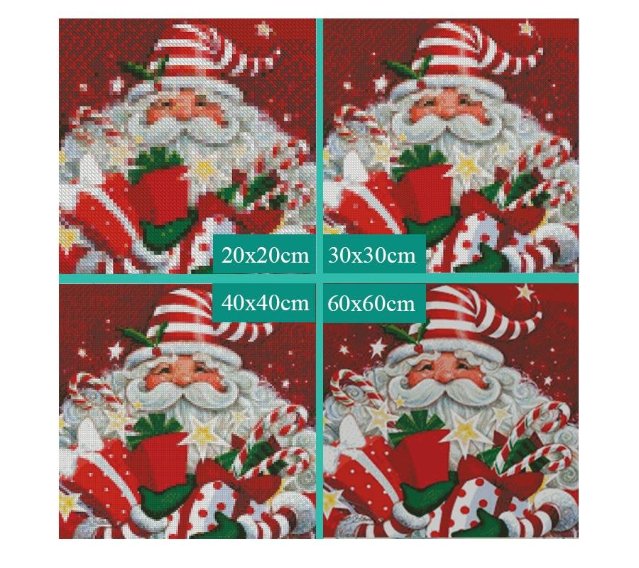 Amazello home decor 5D Diamond Painting Santa Claus and Gifts