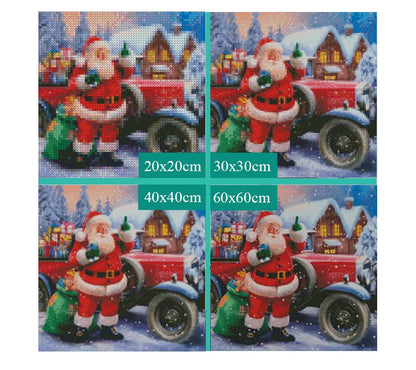 Amazello home decor 5D Diamond Painting Santa Claus with Gifts