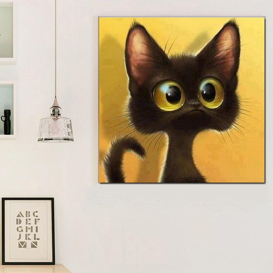 Amazello home decor 5D Diamond Painting Scared Cat