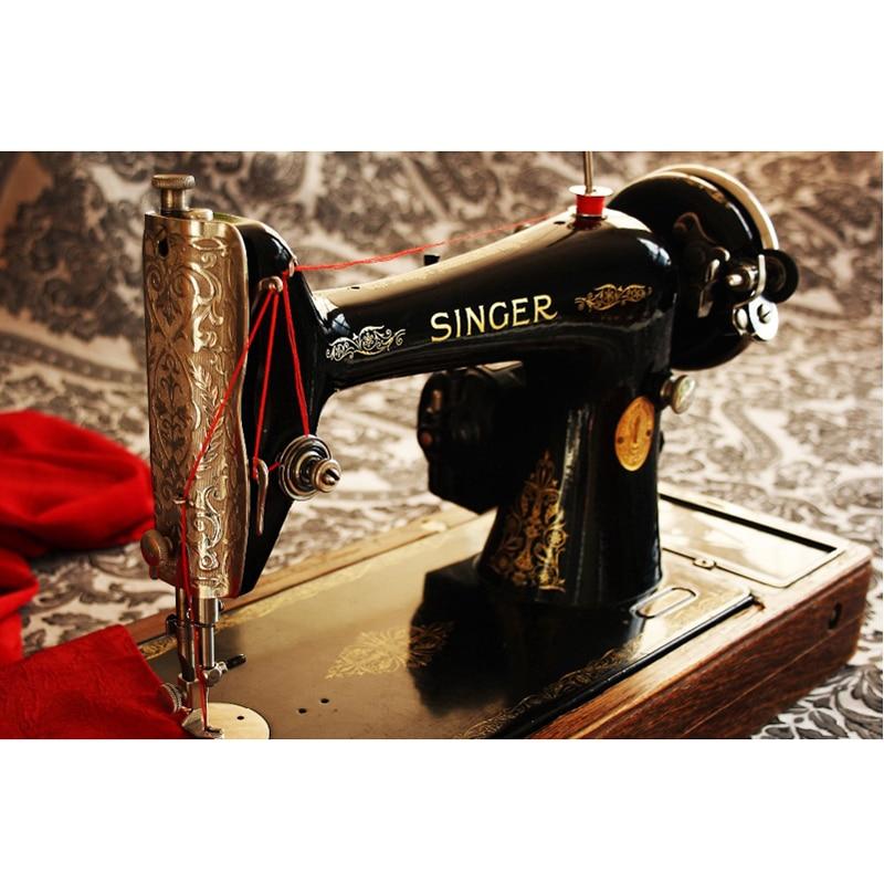 Amazello home decor 5D Diamond Painting Singer Sewing Machine