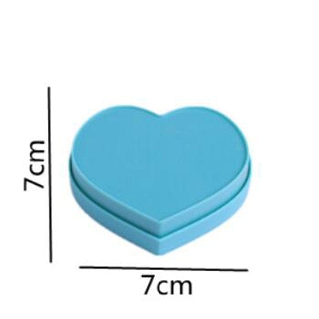 Amazello accessories Blue 5D Diamond Painting Tool Heart-Shaped Diamond Tray Box large-Capacity