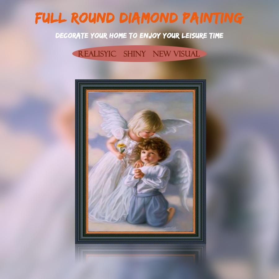 Amazello 5D Diamond Painting Two Little Angels