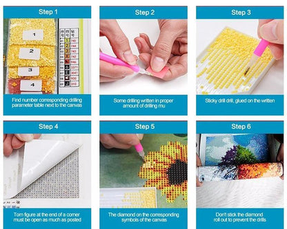 Amazello home decor 5D Diamond Painting Virgin and Child