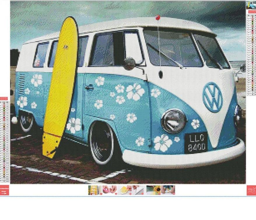 Amazello Art & Craft Kits 5D Diamond Painting VW