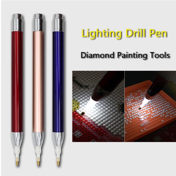 5D Diamond Painting LED Drill Pens