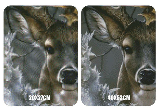 Amazello home decor 5D Diamond Painting Deer Face