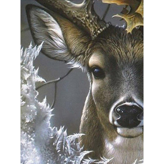 Amazello home decor 5D Diamond Painting Deer Face