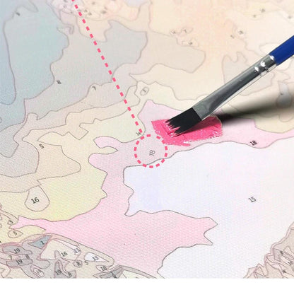 Amazello decoration Paint by Numbers Owl Mini Collection