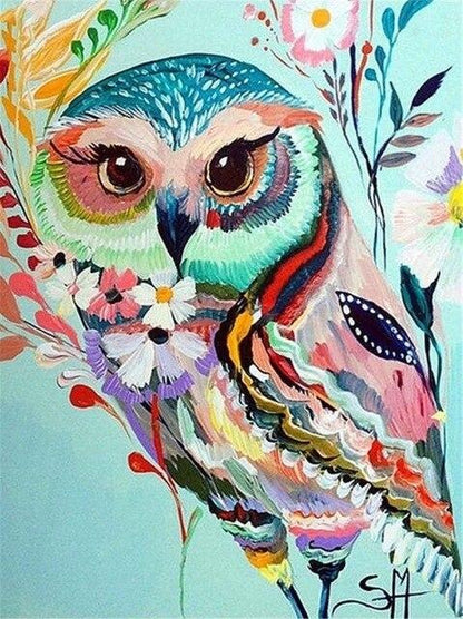 Amazello decoration SZHC4-4332 / 40x50cm No Frame Paint by Numbers Owl Mini Collection