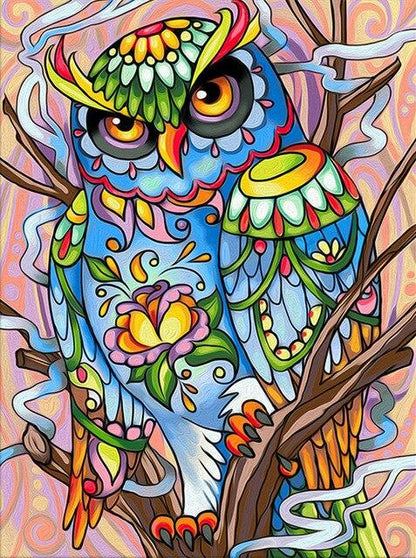 Amazello decoration SZHC4-4331 / 40x50cm No Frame Paint by Numbers Owl Mini Collection
