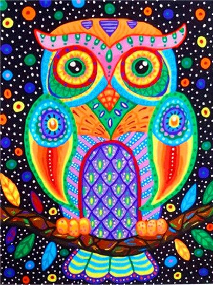 Amazello decoration SZHC4-4339 / 40x50cm No Frame Paint by Numbers Owl Mini Collection