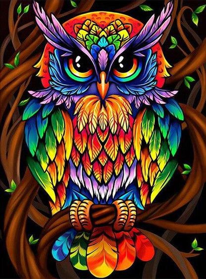 Amazello decoration SZHC4-4324 / 40x50cm No Frame Paint by Numbers Owl Mini Collection