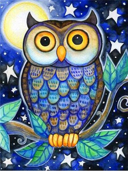 Amazello decoration SZHC4-4343 / 40x50cm No Frame Paint by Numbers Owl Mini Collection