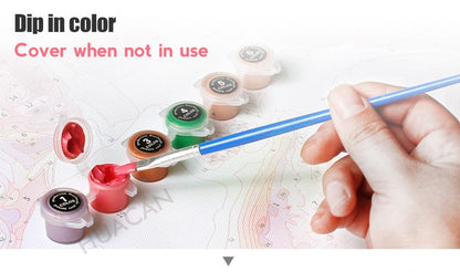 Amazello decoration Paint by Numbers Owl Mini Collection