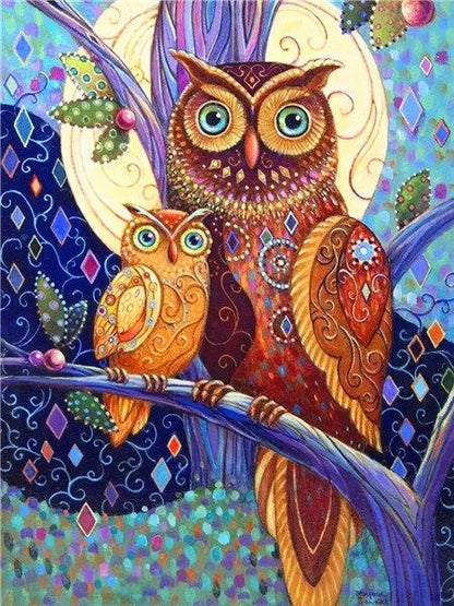 Amazello decoration SZHC4-4344 / 40x50cm No Frame Paint by Numbers Owl Mini Collection