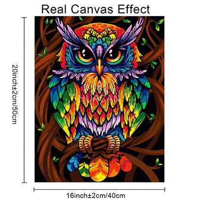 Amazello decoration Paint by Numbers Owl Mini Collection