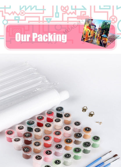 Amazello decoration Paint by Numbers Owl Mini Collection