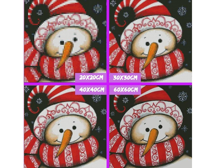 Amazello home decor 5D Diamond Painting Snowman Scarf