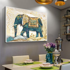 5D Diamond Painting European Elephant