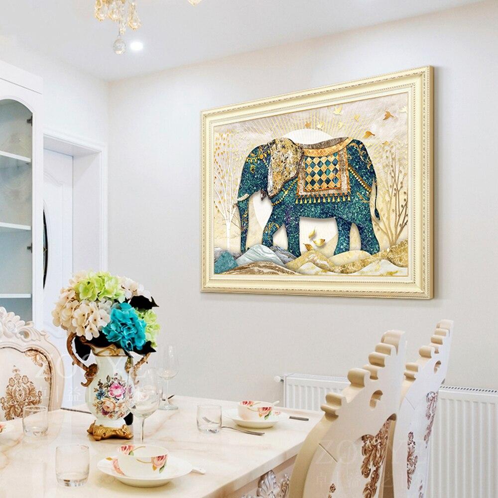 Amazello home decor 5D Diamond Painting European Elephant