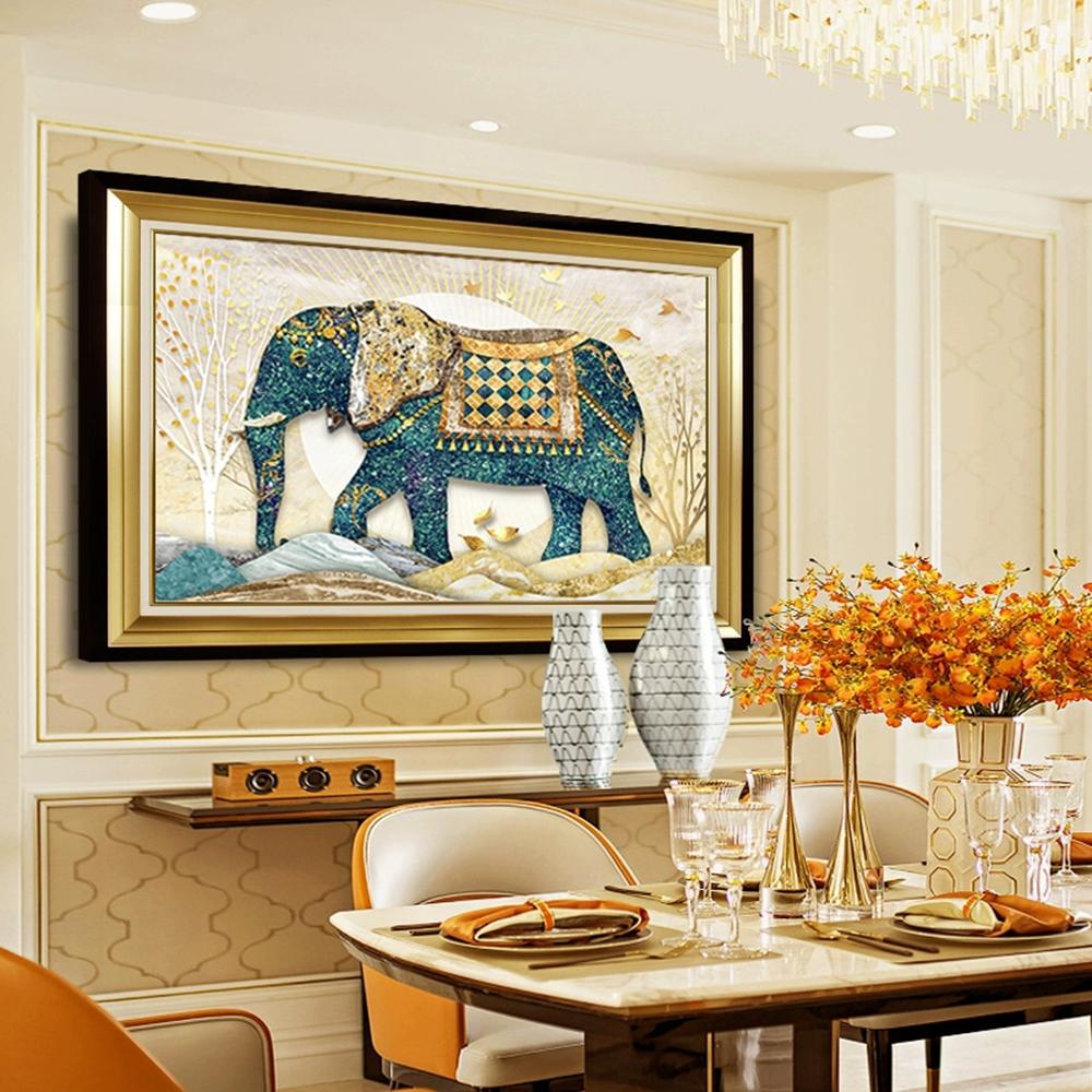 Amazello home decor 5D Diamond Painting European Elephant