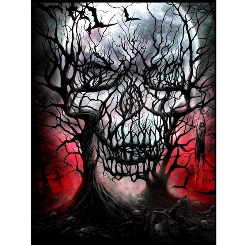 5D Diamond Painting Horror Skull