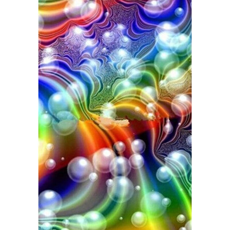 5D Diamond Painting Rainbow Bubbles Fractal