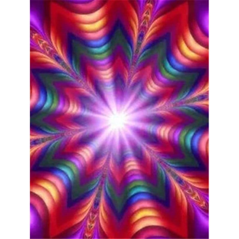 Amazello decoration 5D Diamond Painting Rainbow Star Abstract ** Round Drills Only**