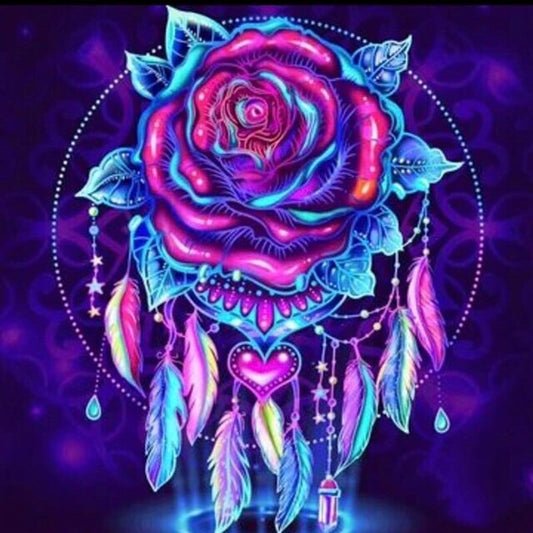 5D Diamond Painting Dreamcatcher Rose