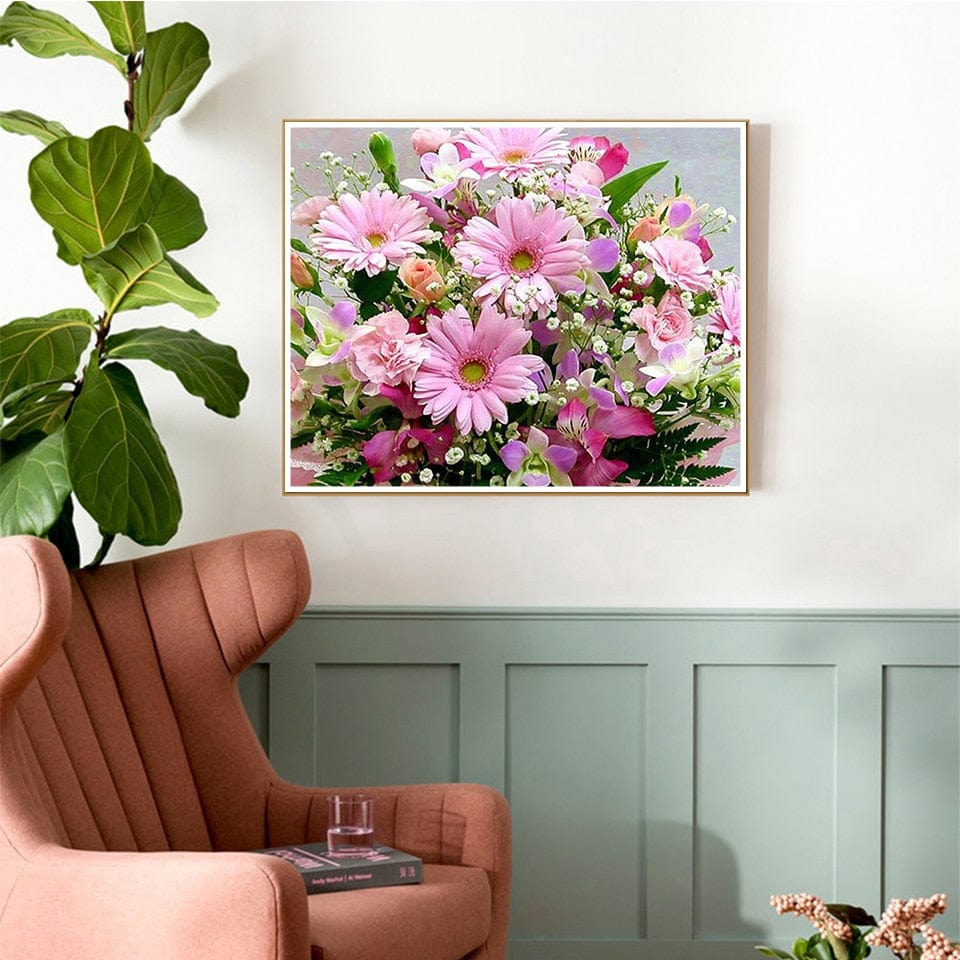 Amazello decoration 5D Diamond Painting Flower Arrangement