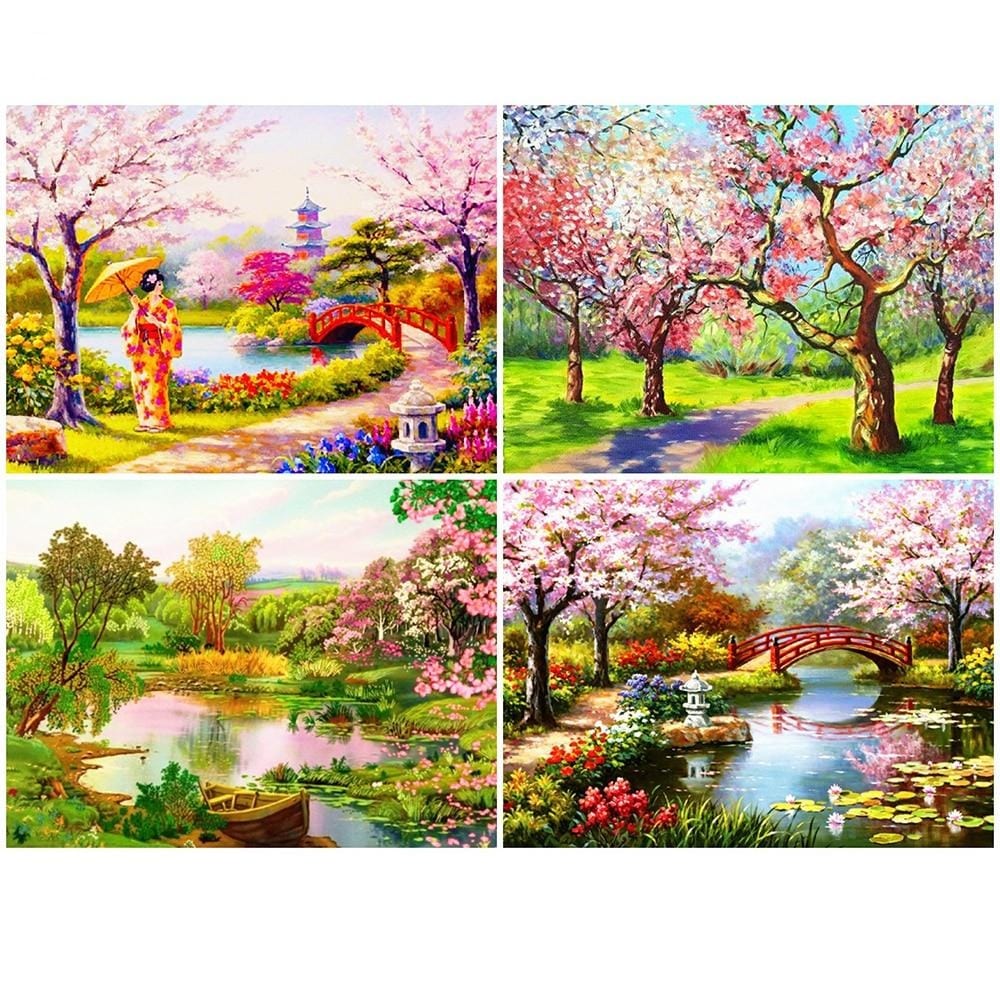 Amazello decoration 5D Diamond Painting Japanese Garden