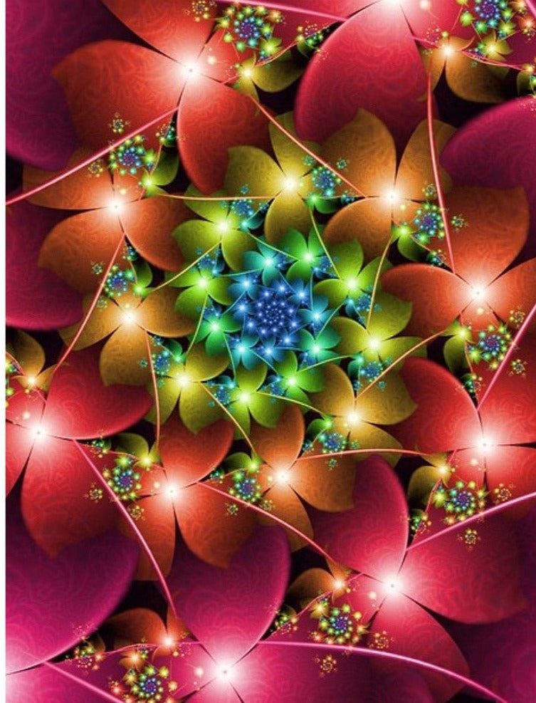 5D Diamond Painting Twinkle Flower Abstract