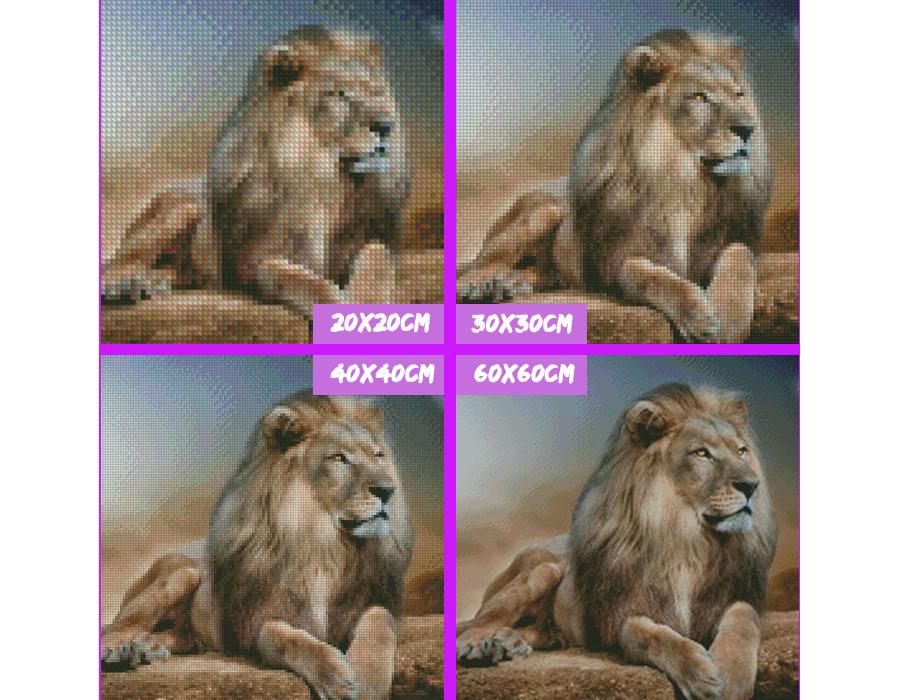 Amazello home decor 5D Diamond Painting Leo the Lion