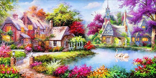 5D Diamond Painting Dream Vacation House - Amazello