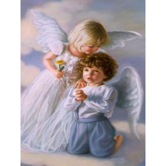 Amazello 5D Diamond Painting Two Little Angels