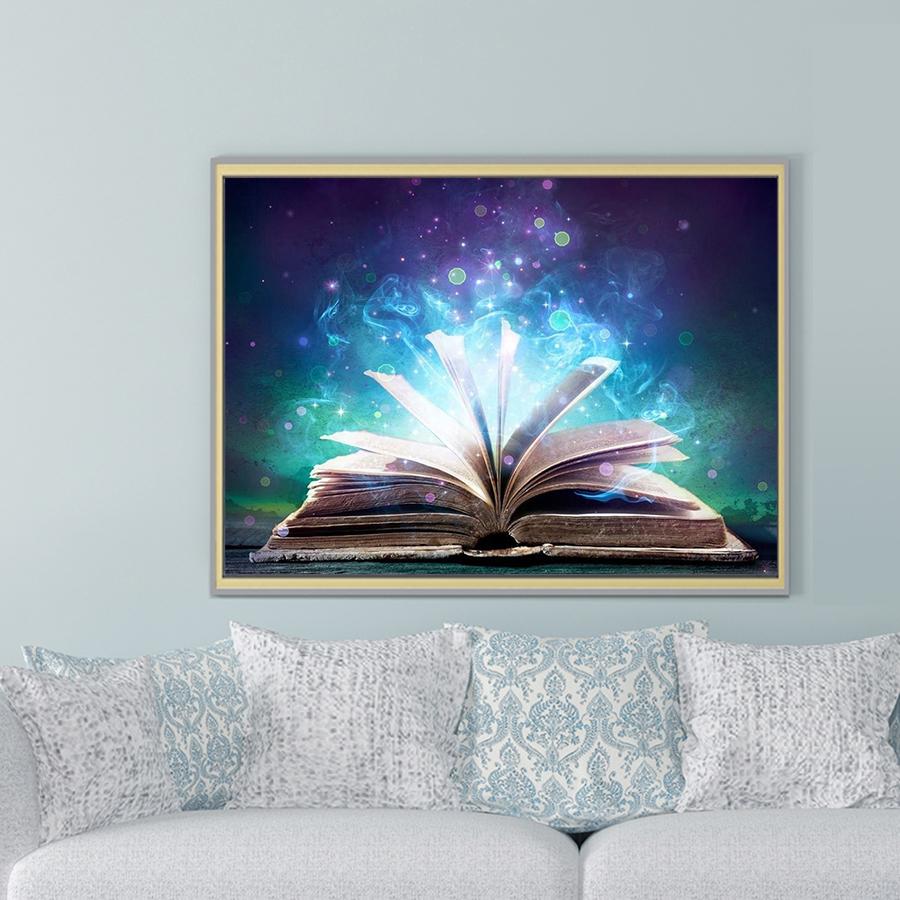 Amazello home decor 5D Diamond Painting Magic Book **round drills**