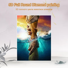 5D Diamond Painting Hands and Sea