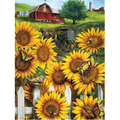 5D Diamond Painting Sunflowers in Amish Country